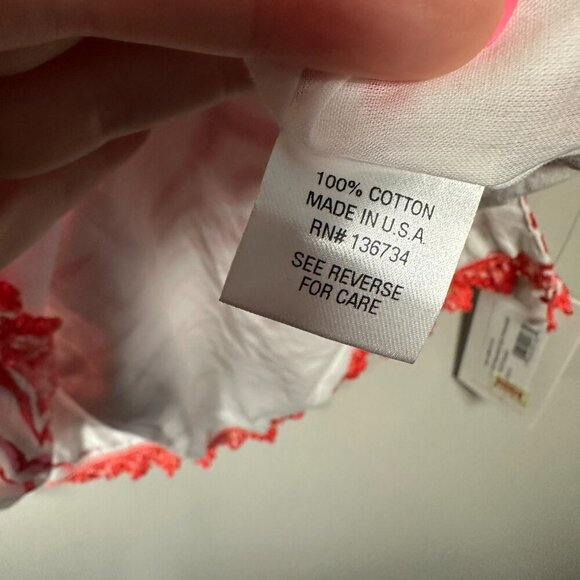 Persifor Brie Dress Size Medium Zebra Pink Tunic Neck Fringe Coverup Preppy NWT - Picture 6 of 12